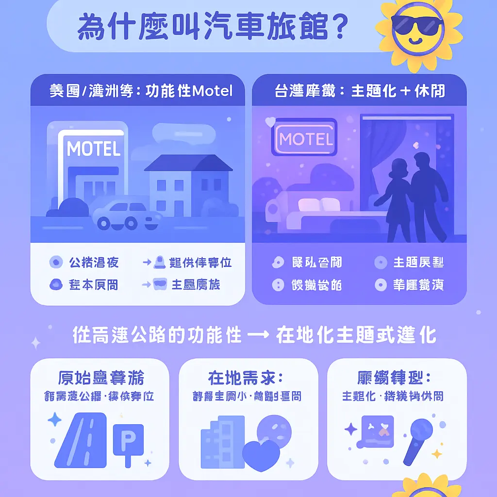為什麼叫汽車旅館？ - 日光花園Motel