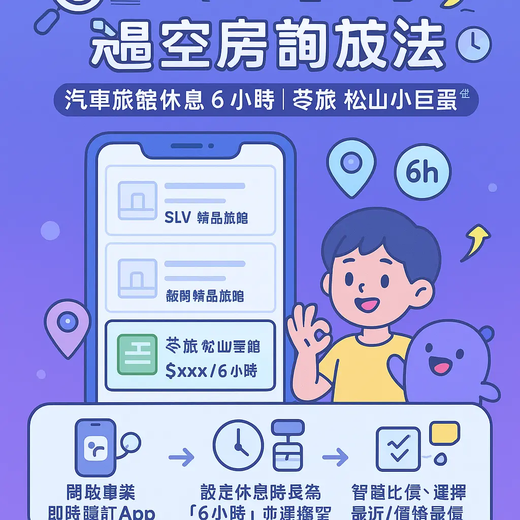 汽車旅館休息6小時 - 苓旅 松山小巨蛋館