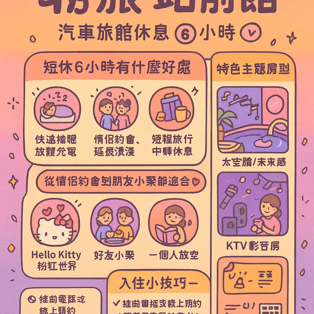 汽車旅館休息6小時 - 苓旅 站前館