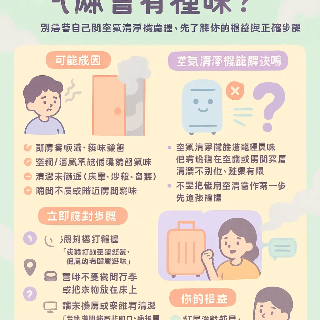 汽車旅館 為什麼會有煙味？ - 空氣清凈機