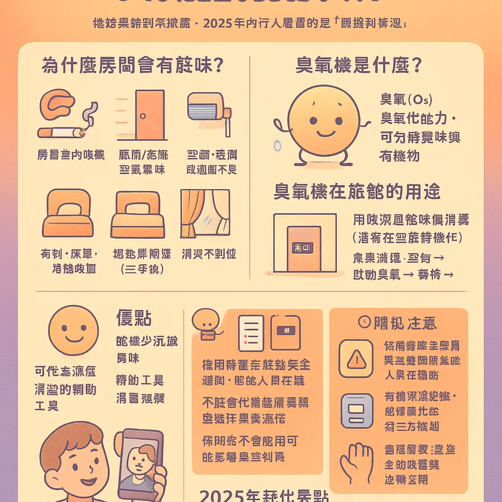 汽車旅館 為什麼會有煙味？ - 臭氧機