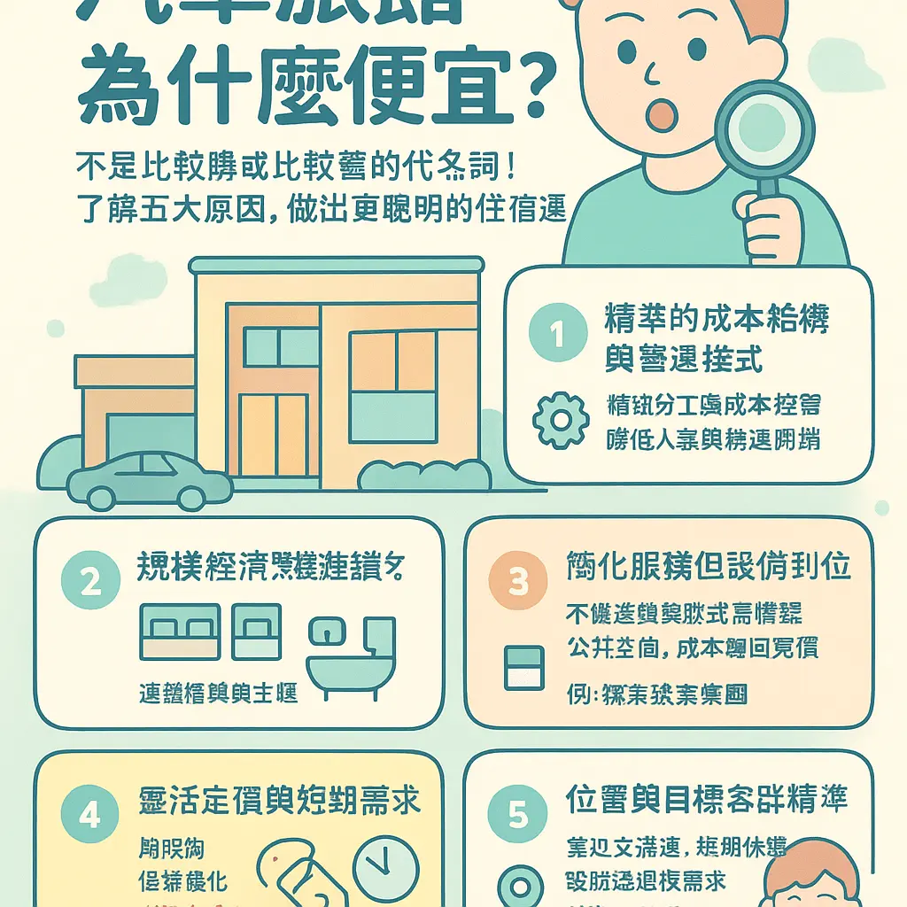 汽車旅館為什麼便宜 - 汽車旅館