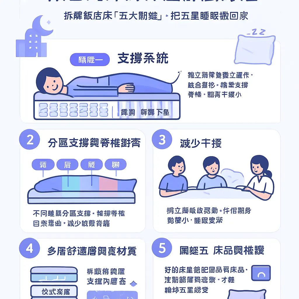 飯店的床為什麼那麼好睡？ - 獨立筒牀墊