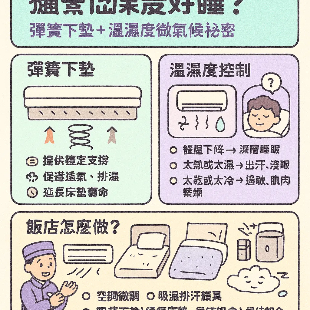 飯店的床為什麼那麼好睡？ - 彈簧下墊