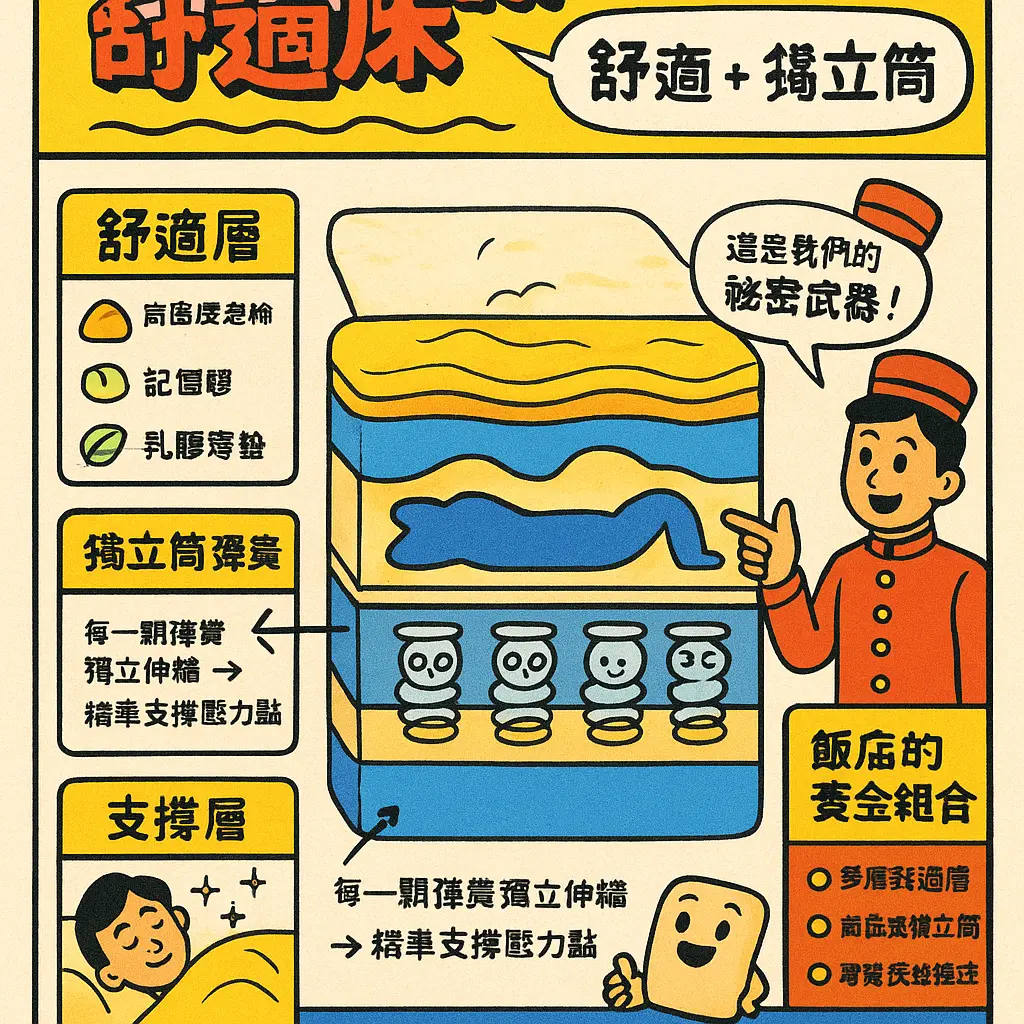 飯店的床為什麼那麼好睡？ - 舒適層