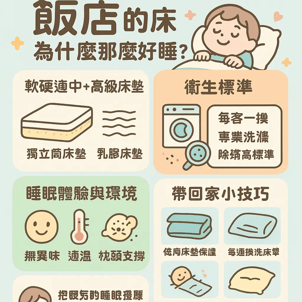 飯店的床為什麼那麼好睡？ - 飯店